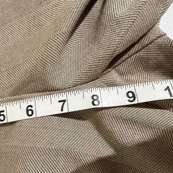 WHBM Womens Modern Boot Pants Size 2R Beige Cream Herringbone Modern - Picture 10 of 12